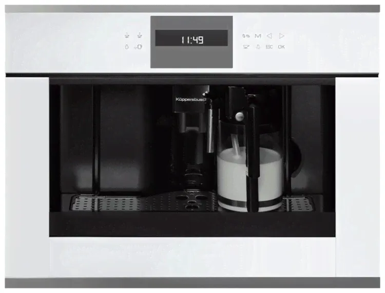 Встраиваемая автоматическая кофемашина Kuppersbusch CKV 6550.0 W3 Silver Chrome
