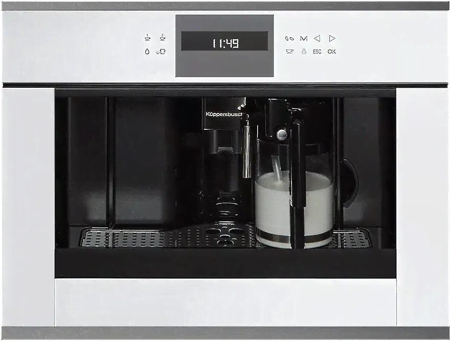 Кофемашина встраиваемая KUPPERSBUSCH CKV 6550.0 W9 белое стекло/Shade of grey-0